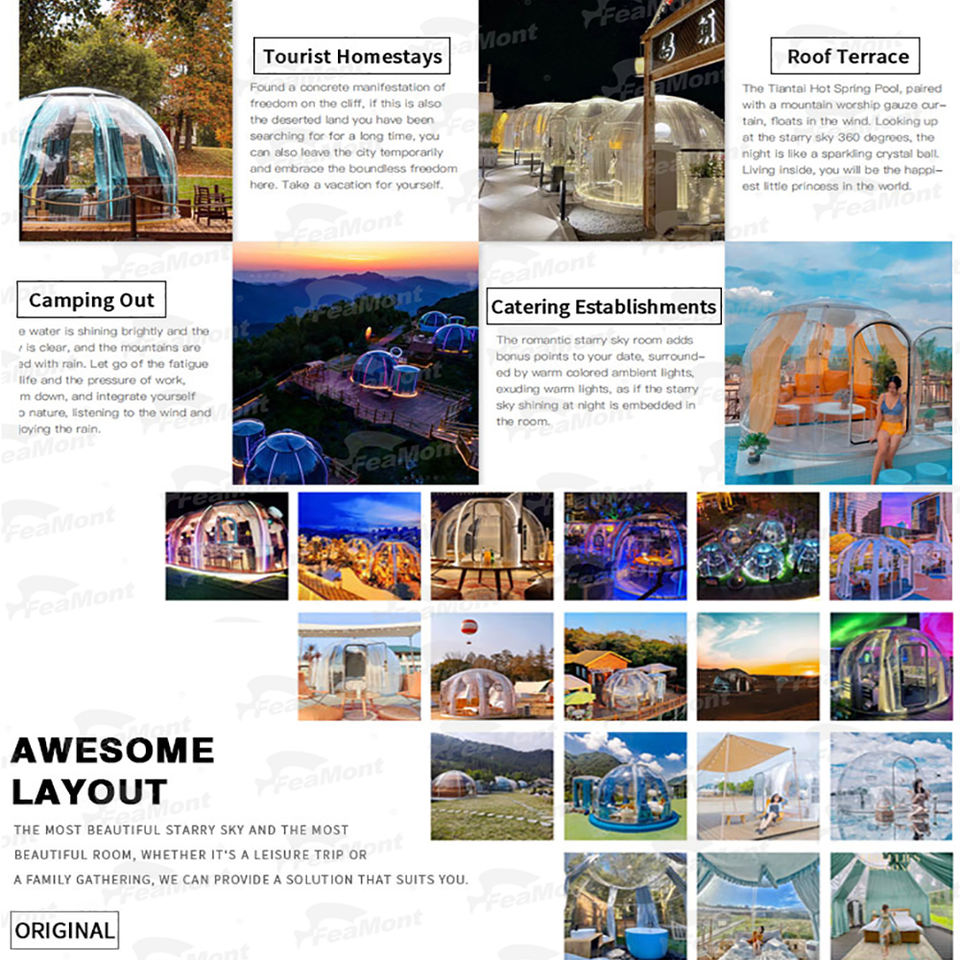 FEAMONT Bubble Tents Romantic Couple Bubble clear Outdoor Pavilion Tent