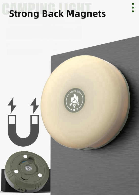 Portable Camping String Lights, Durable and Waterproof Outdoor Camping Lamps With High Brightness LED Battery Powered