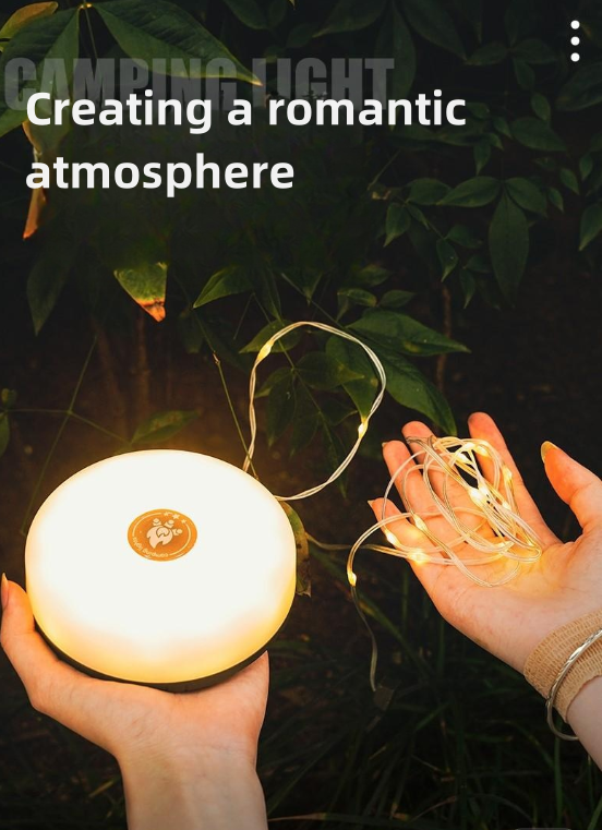 Portable Camping Lights,Camping Lights String With 5 Lighting Modes, Durable and Waterproof, USB Charging