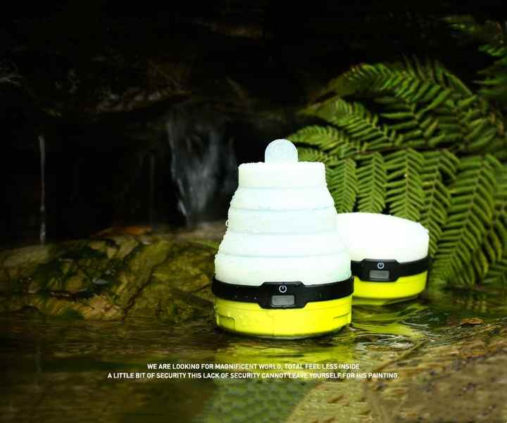 Camping Lantern Collapsible LED Night Light Portable Mini Flashlight Emergency Torch Lamp Light for Outdoor Hiking