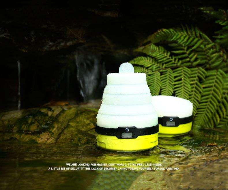 Camping Lantern Collapsible LED Night Light Portable Mini Flashlight Emergency Torch Lamp Light for Outdoor Hiking