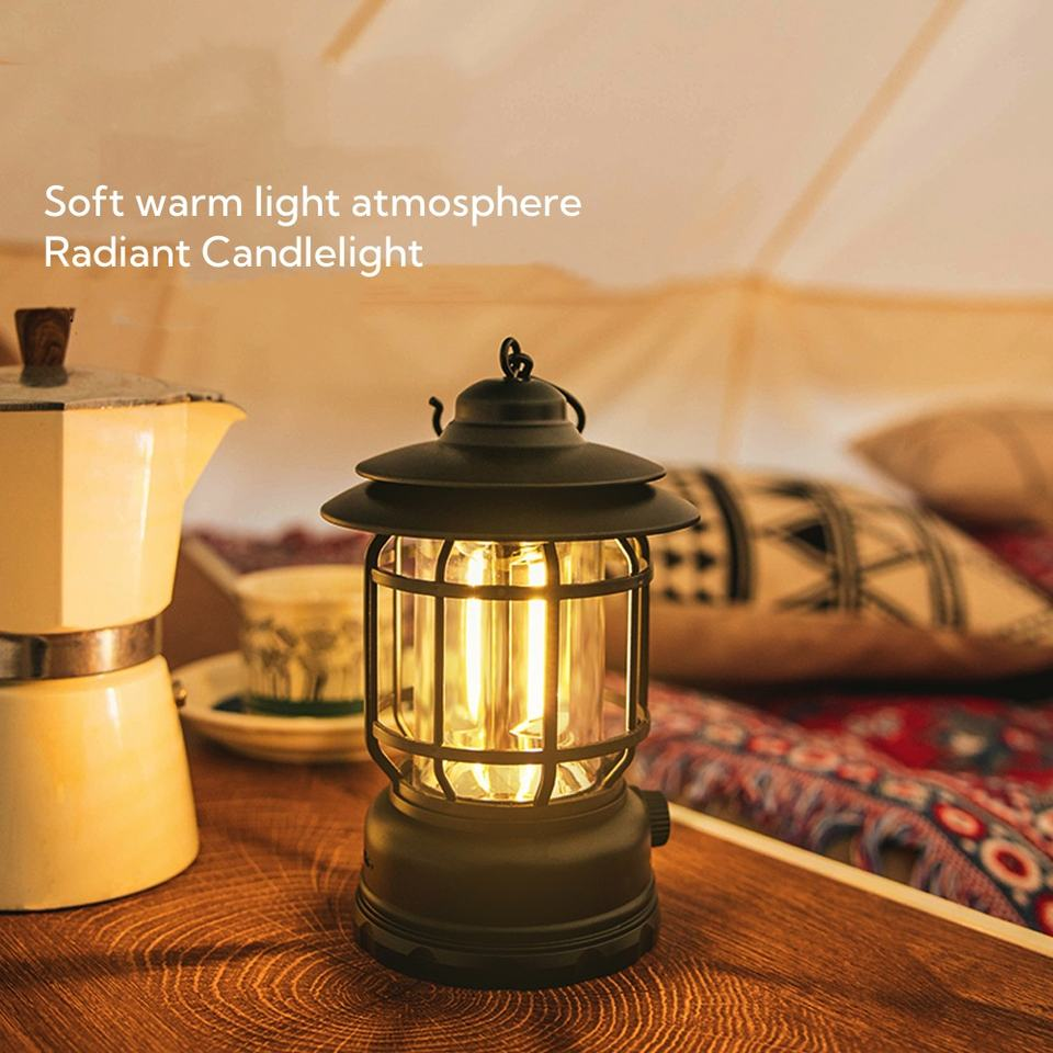 Retro Camping Lantern, LED Camping Lamp, USB Charging Camping Tent Lights, Multifunctional Hanging Horse Lamp