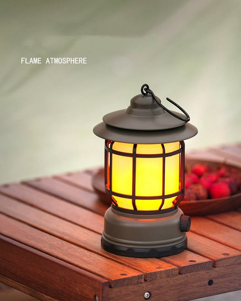 Retro Camping Lantern, LED Camping Lamp, USB Charging Camping Tent Lights, Multifunctional Hanging Horse Lamp