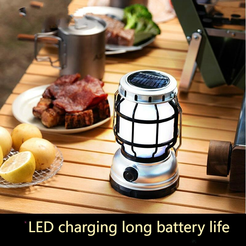 New Creative White Cob LED Portable Rechargeable Camping Lantern ABS Body Climbing Waterproof Battery Powered Garden Lighting