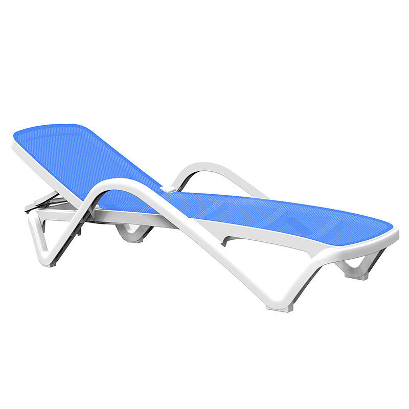 Modern Lightweight Lounge Chair with Moon Style Design Durable Fabric Material for Outdoor Leisure for Beach Pool Camping