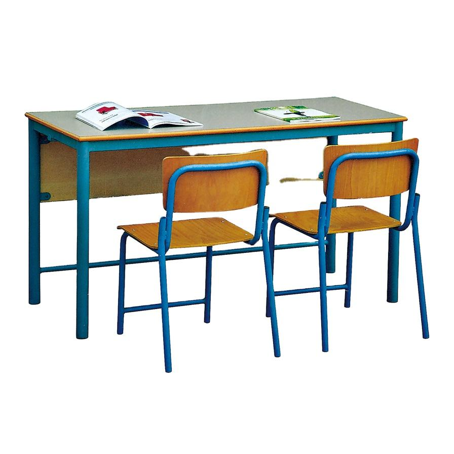 Modern Good Quality Hot Sale School Library Furniture Classroom Double Desk and Chair