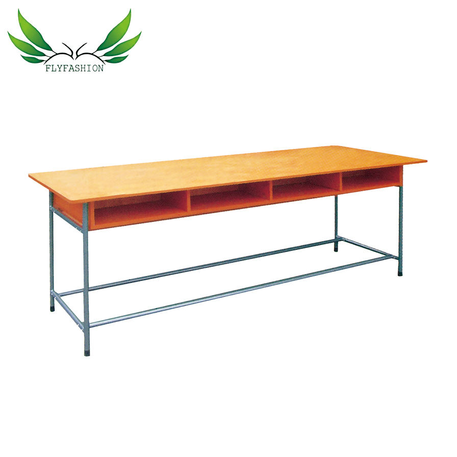 Modern Good Quality Hot Sale School Library Furniture Classroom Double Desk and Chair