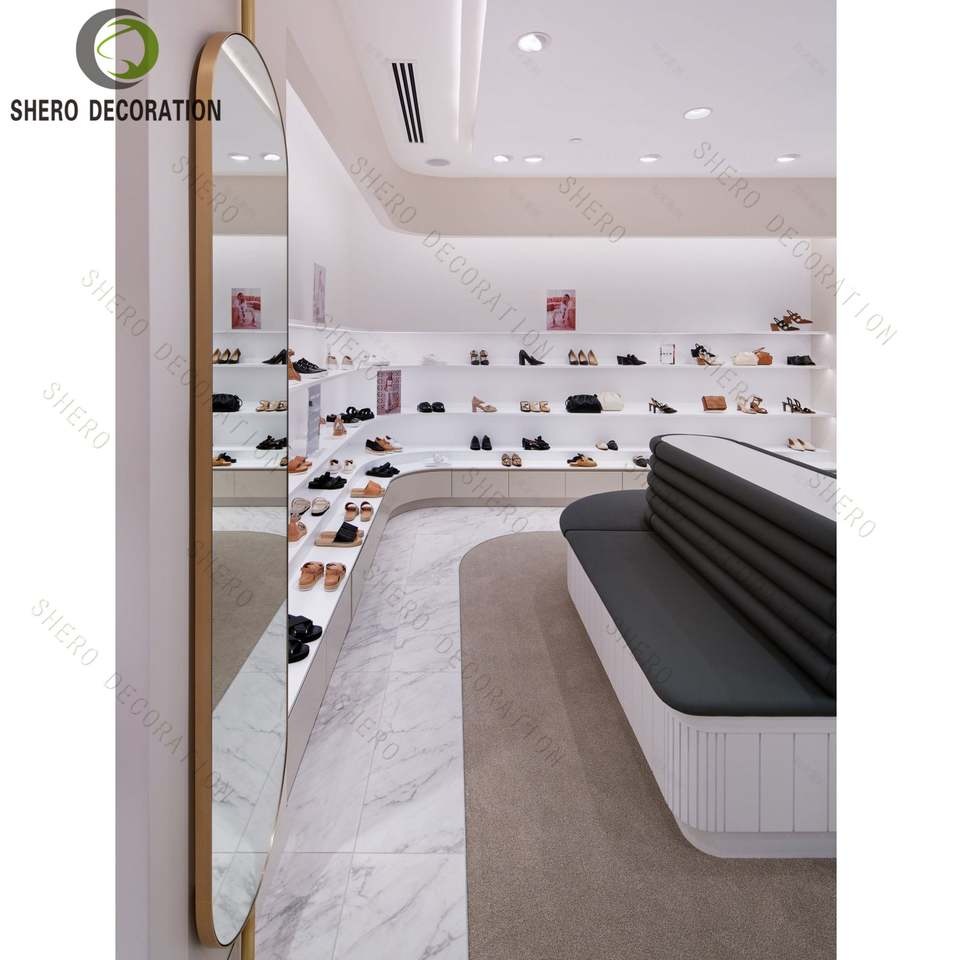 New Handbag Store Display Furniture Bag Display Cabinet Shoes Display Wall Shelf Shoes Shop Furniture