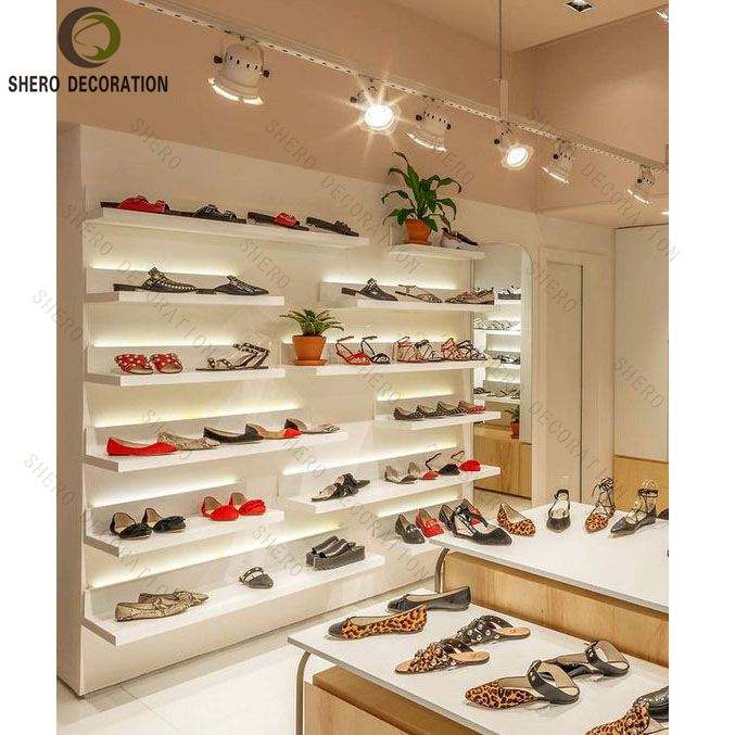 New Handbag Store Display Furniture Bag Display Cabinet Shoes Display Wall Shelf Shoes Shop Furniture