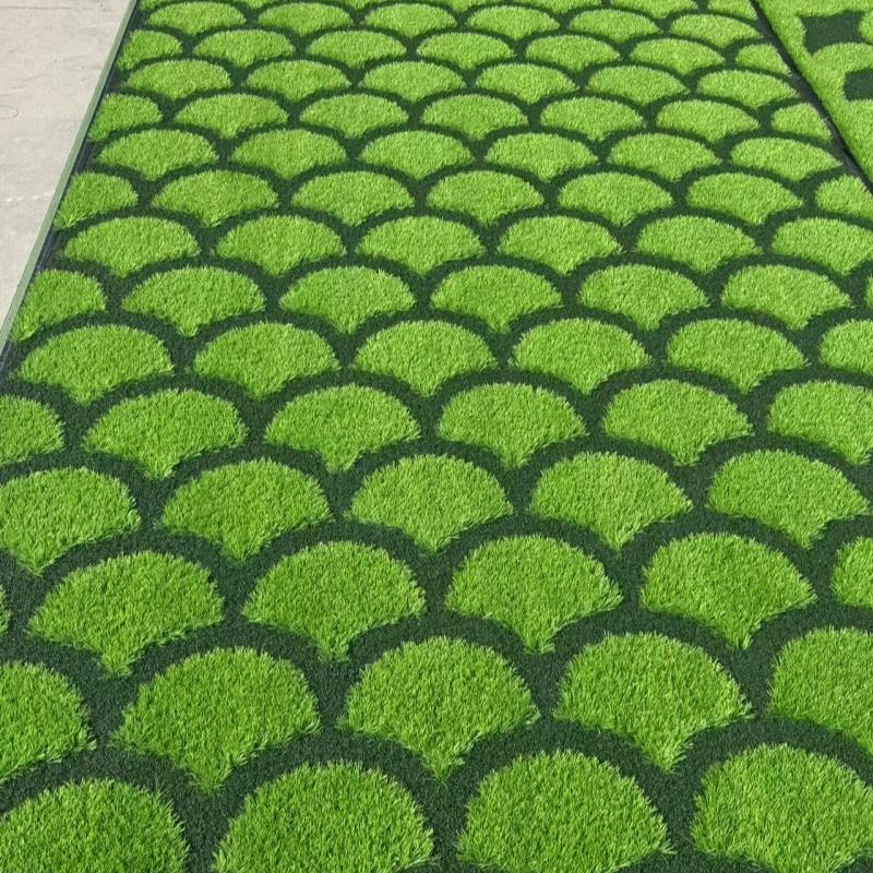 Wholesale 25mm 3d Patterned Grass Uv Resistance Green Rug Synthetic Turf Mat Carpet Artificial Grass for Garden