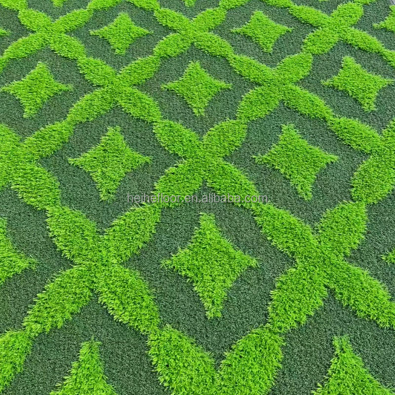 Wholesale 25mm 3d Patterned Grass Uv Resistance Green Rug Synthetic Turf Mat Carpet Artificial Grass for Garden