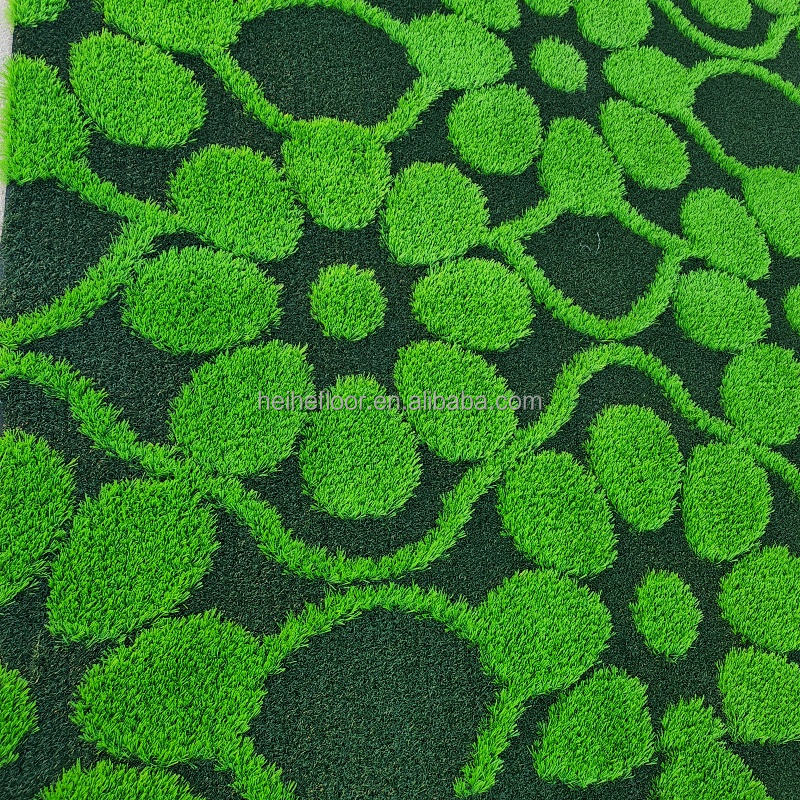 25mm Waterproof 3D Patterned UV Resistant PE Synthetic Turf Mat Soft Green Artificial Grass Carpet for Outdoor Gardens Backyards