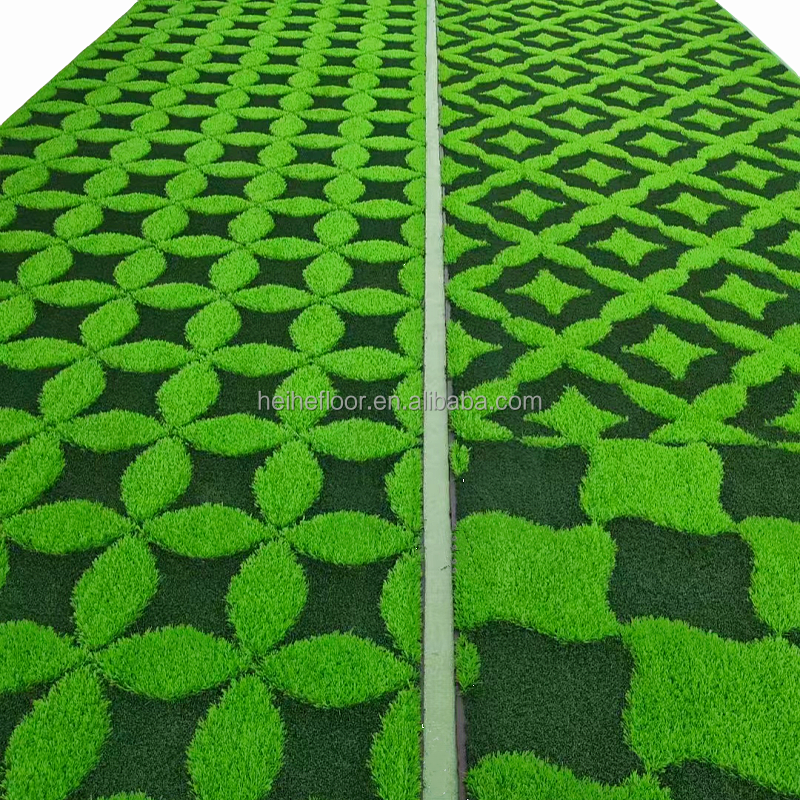 Waterproof 25mm 3D Patterned UV Resistance PE Synthetic Turf Mat Green Artificial Grass Carpet for Outdoor Garden