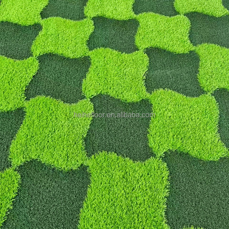 Waterproof 25mm 3D Patterned UV Resistance PE Synthetic Turf Mat Green Artificial Grass Carpet for Outdoor Garden