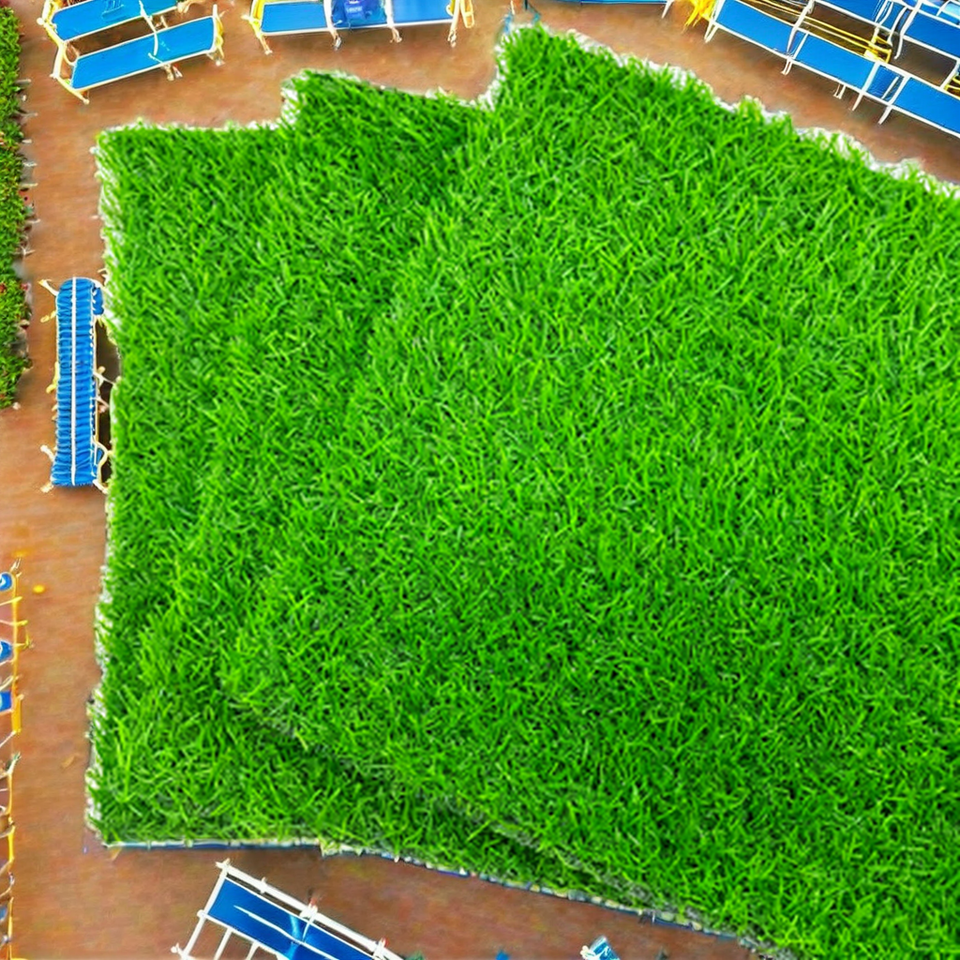 Eco-Friendly 1.0m High Synthetic Grass Turf Roll for Garden Landscape 15-50mm