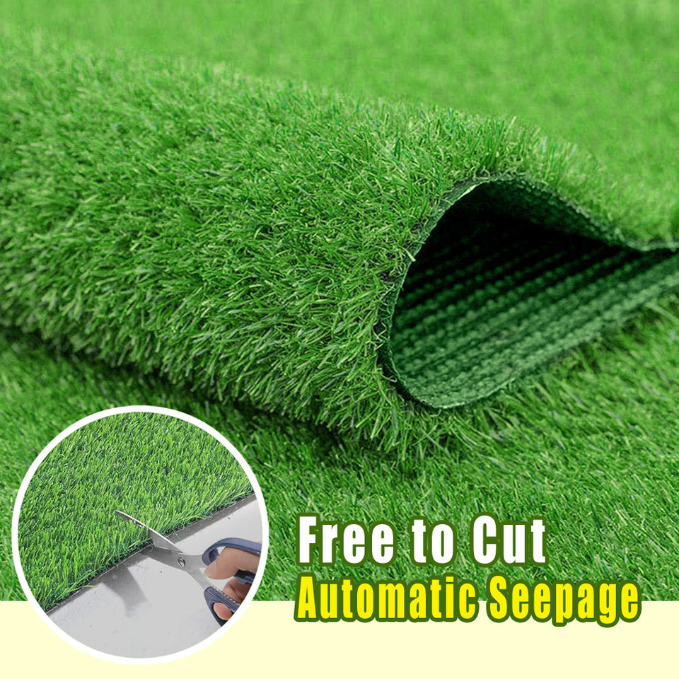 50mm PE Synthetic Turf UV Resistant Artificial Football Grass Mat Carpet for Sports Flooring