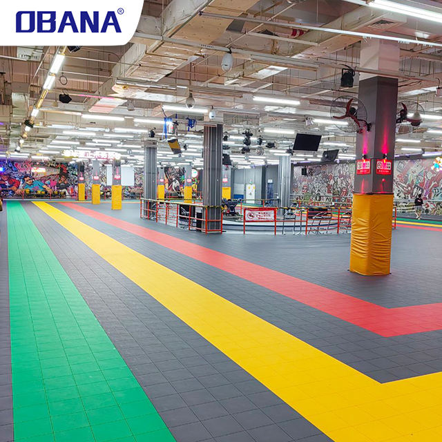 Roller Skating Outdoor Indoor Anti Slip High Quality Plastic Floor Tile Interlocking PP Flooring with Shock Absorbers