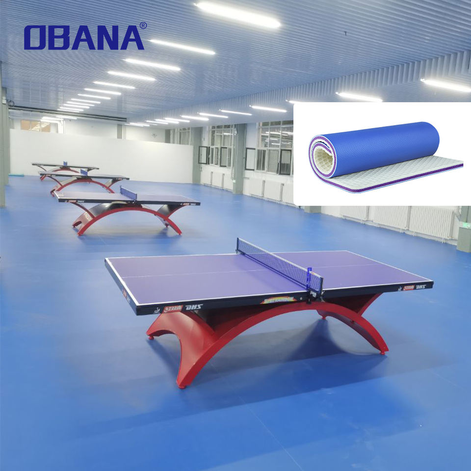 Factory Wholesale Pvc Vinyl Flooring Table Tennis Floor Mat For Table Tennis Court