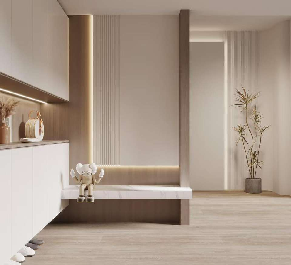 A-diffusion 150mm*12mm WPC Indoor Wall Panel Flame Retardant Waterproof Heat Insulation Modern Geometric Easy Installation