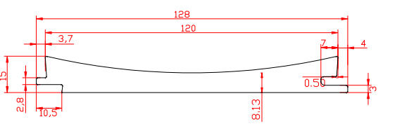 A-diffusion 128mm*15mm WPC Indoor Wall Panel Flame Retardant Waterproof Heat Insulation Modern Geometric Easy Installation