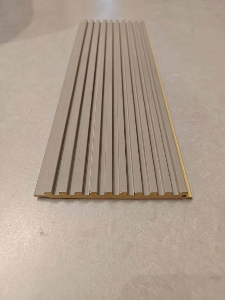 A-diffusion 165mm*7.8mm WPC Indoor Wall Panel Flame Retardant Waterproof Heat Insulation Modern Geometric Easy Installation