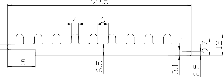 A-diffusion 100mm*12mm WPC Indoor Wall Panel Flame Retardant Waterproof Heat Insulation Modern Geometric Easy Installation