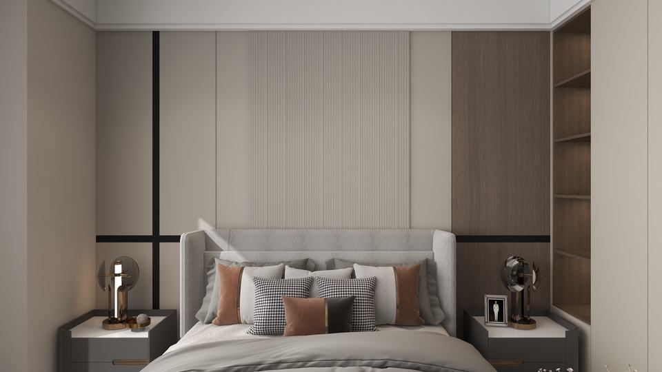 A-diffusion 207mm*11.3mm WPC Indoor Wall Panel Flame Retardant Waterproof Mould-Proof Modern Geometric Easy Installation