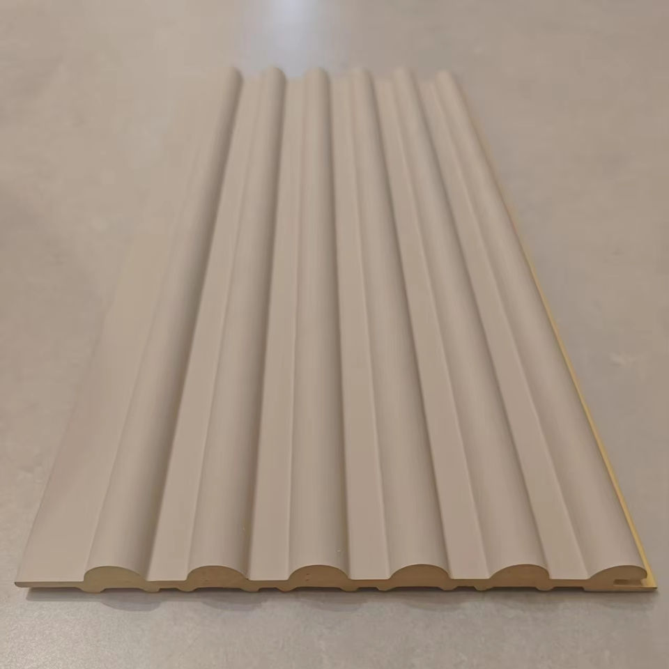 156mm*12.8mm WPC Indoor Wall Panel Flame Retardant Waterproof Modern Geometric Easy Installation Household Use Customizable