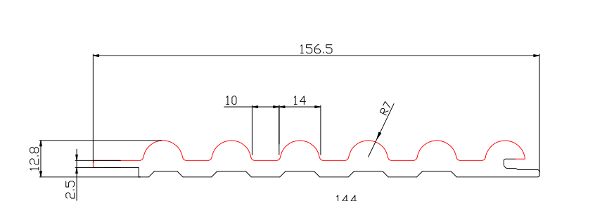 156mm*12.8mm WPC Indoor Wall Panel Flame Retardant Waterproof Modern Geometric Easy Installation Household Use Customizable