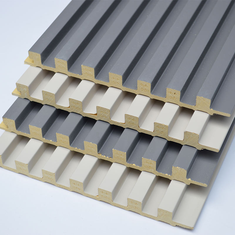 158mm*12mm WPC Indoor Wall Panel Flame Retardant Waterproof Modern Geometric Easy Installation Household Use Customizable