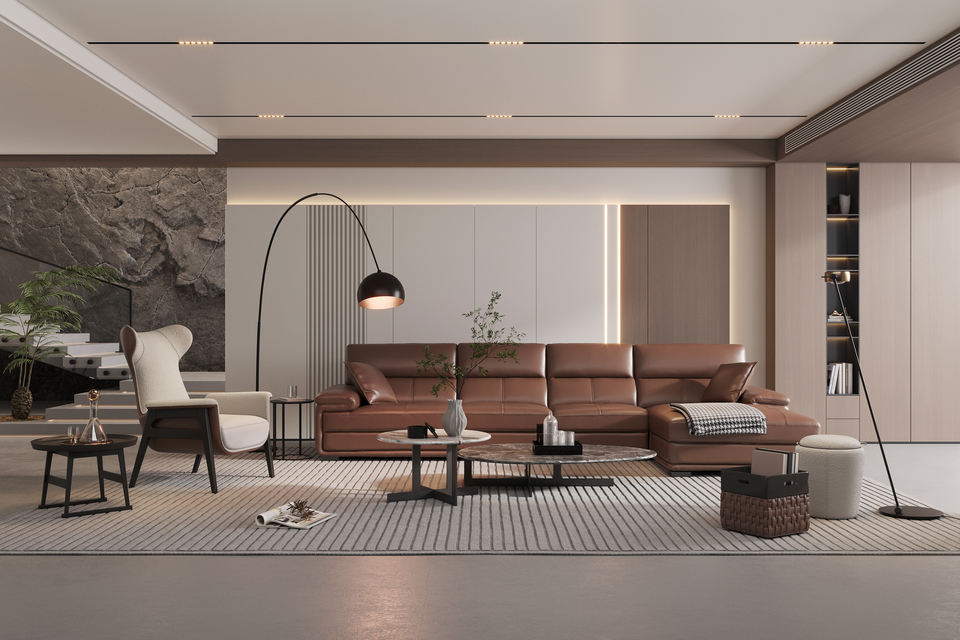 158mm*12mm WPC Indoor Wall Panel Flame Retardant Waterproof Modern Geometric Easy Installation Household Use Customizable