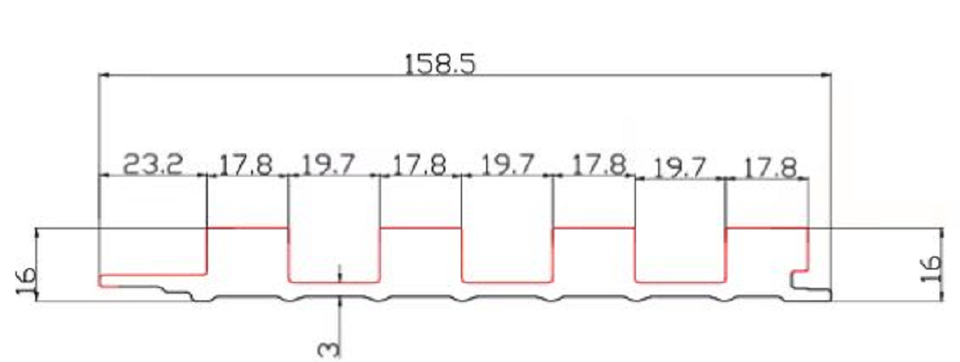 158mm*12mm WPC Indoor Wall Panel Flame Retardant Waterproof Modern Geometric Easy Installation Household Use Customizable