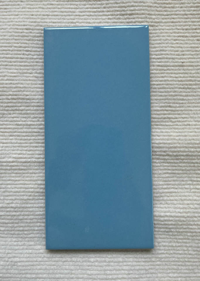 Foshan Modern Navy Blue Matte Glaze Glossy Ceramic Mosaic Tiles 240x115mm Size Non-slip Wear-resistant for Interior Wall Pool