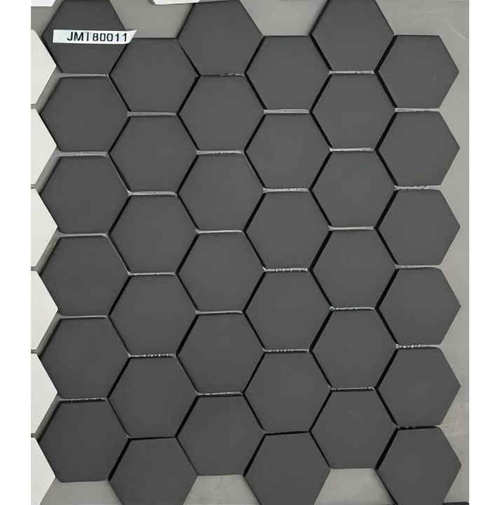 Modern Luxury Ceramic Mosaic Tiles Grand Hexagon Pattern in White & Black 325x282mm Matte Wall Tile for Outdoor & Indoor Hotels