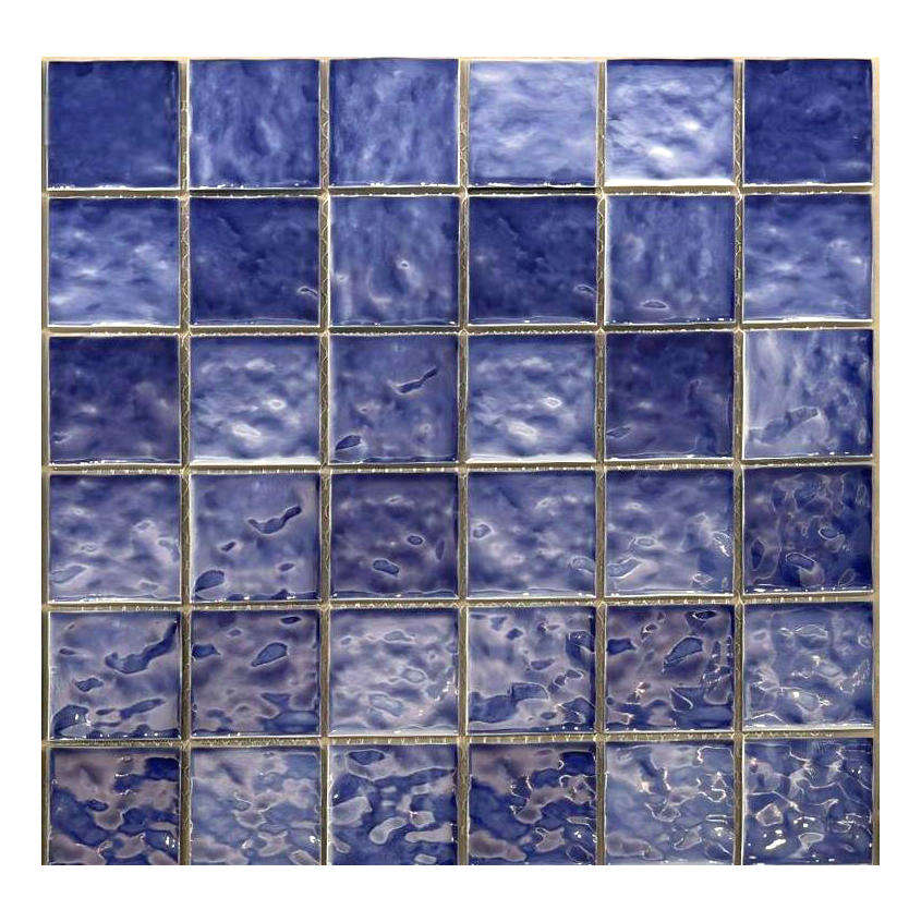 Morden Italian Style 306x306mm Glossy Mosaic Square Ceramic Tiles for Interior Wall for Bathroom Living Room Hotel Swimming Pool