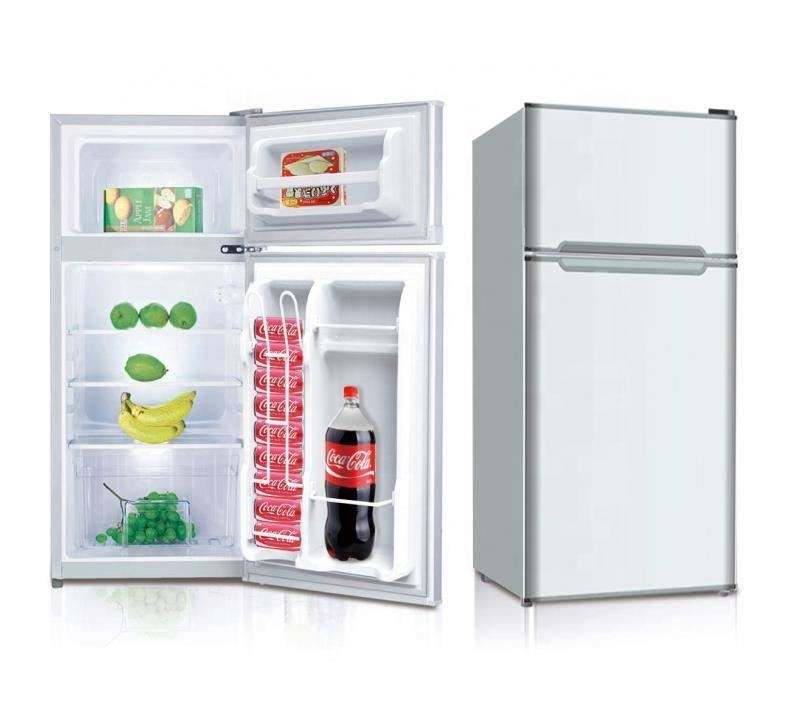 93L Customized R600a Small Capacity Double Door Refrigerator Small Size