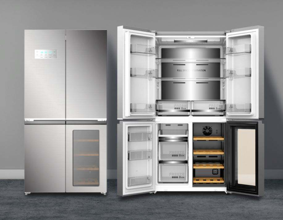 605L China Top Selling Inverter Four Doors Fridges Refrigerator for Homes