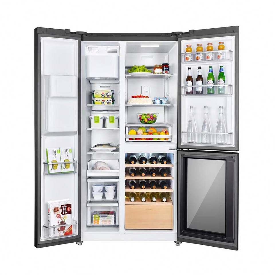 605L China Top Selling Inverter Four Doors Fridges Refrigerator for Homes