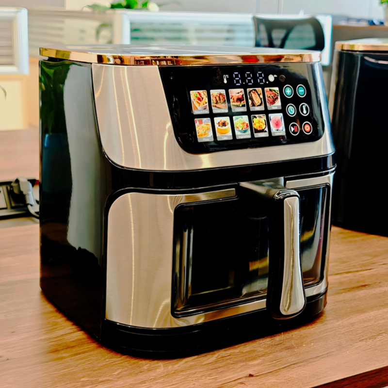 Friggitrice Ad Aria 12L Digital Air Fryer Oven Stainless Steel Smart Multi Functional Large Capacity Commercial No Oil 2025 New