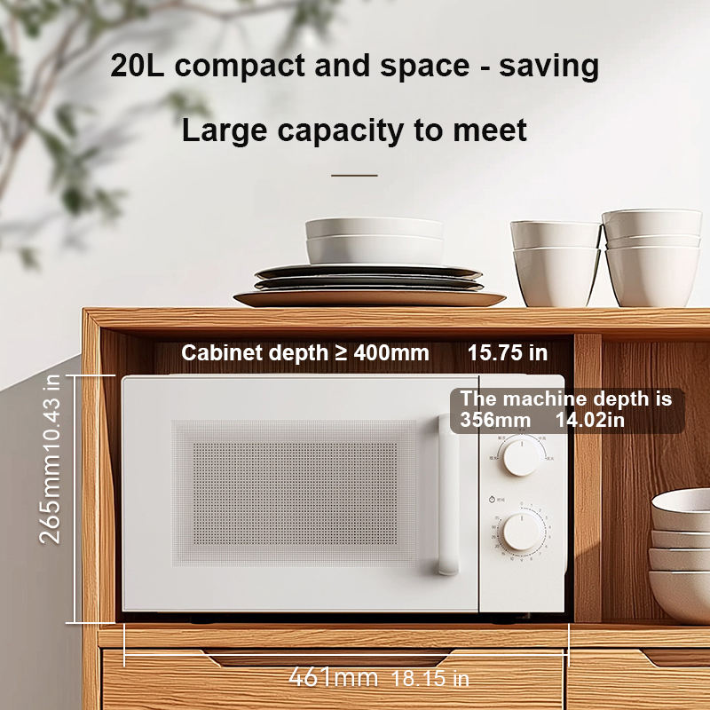 Grill Built 3 in 1 1150w 20l Smart Convection Cheap and Commercial Restaurant 20l Digital White Hot Air Microwave Oven Home