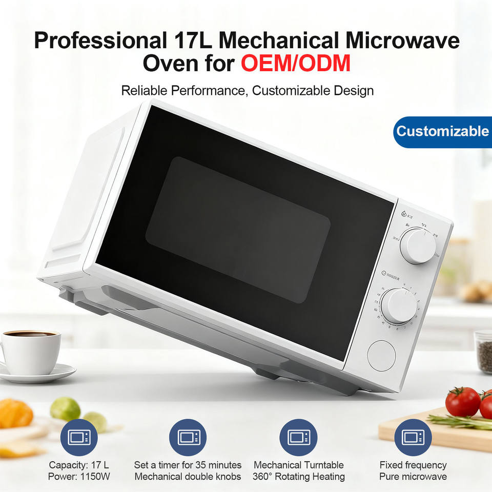 OEM Grill Home Built 3 in 1 1150w 17l Smart Convection Cheap and Commercial Restaurant Digital White Hot Air Microwave Oven