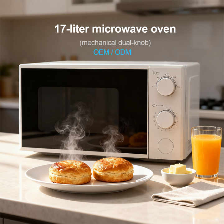 OEM Grill Home Built 3 in 1 1150w 17l Smart Convection Cheap and Commercial Restaurant Digital White Hot Air Microwave Oven