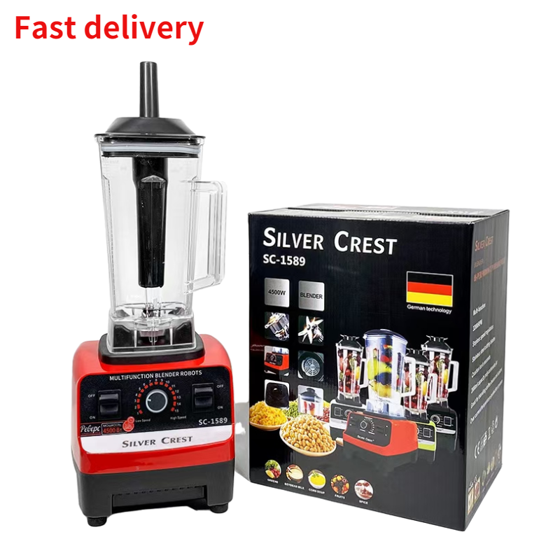 In Stock 2 in 1 SILVER CREST 4500W Big Power With 2 Cups Home Use Blender