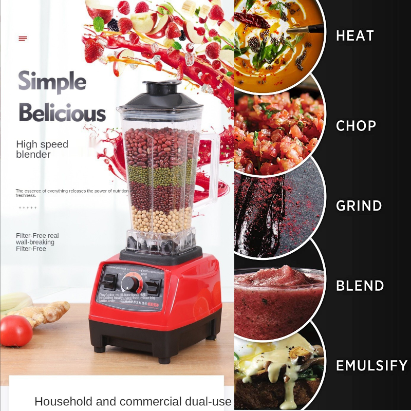 In Stock 2 in 1 SILVER CREST 4500W Big Power With 2 Cups Home Use Blender