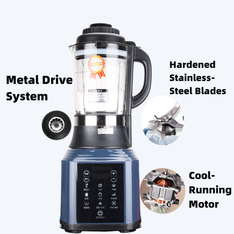 The New Multifunction Electric Food Processor Heating Blender Mixeur Smart Digital 2L Ice Juicer Blender for Kitchen