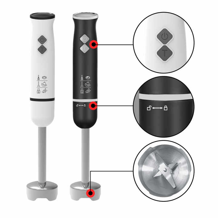 OEM Handheld Electric Commercial Homogenizer Set Cordless Cooking Stick for Baking Puree Minced Meat Juice Soap Mixer Plastic