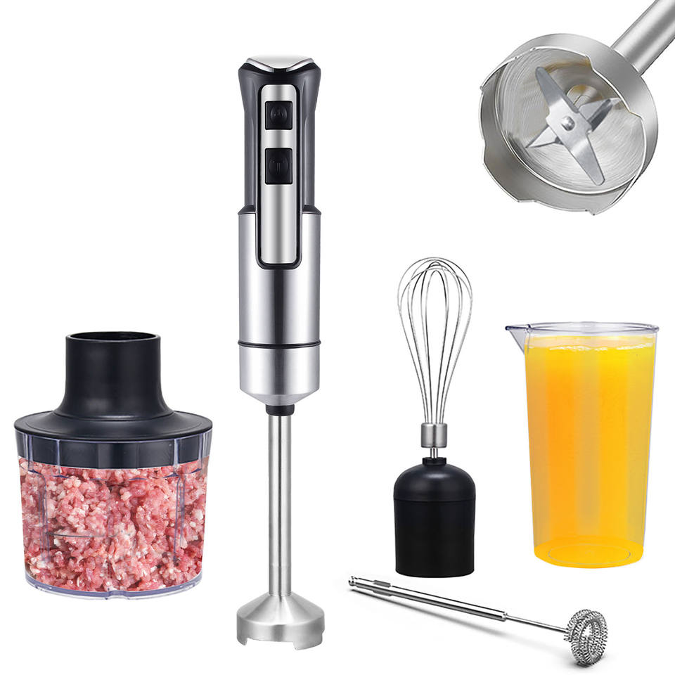 OEM Multifunctional Variable Two Speeds Mixer High Speed Electric Immersion Blender Stick Stainless Steel Hand Blender Set