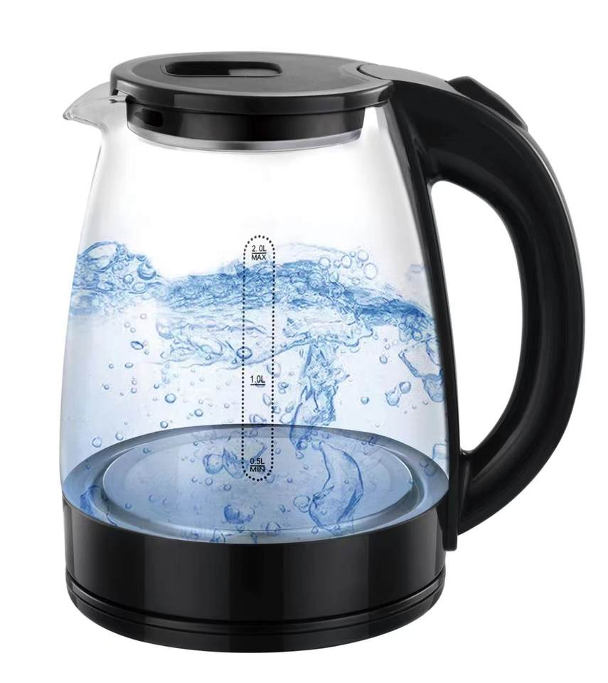 OEM/ODM 1.7L Safe Wireless Washable Filter Water Boiler Electric Kettle for Home and Hotel Glass Electric Kettle