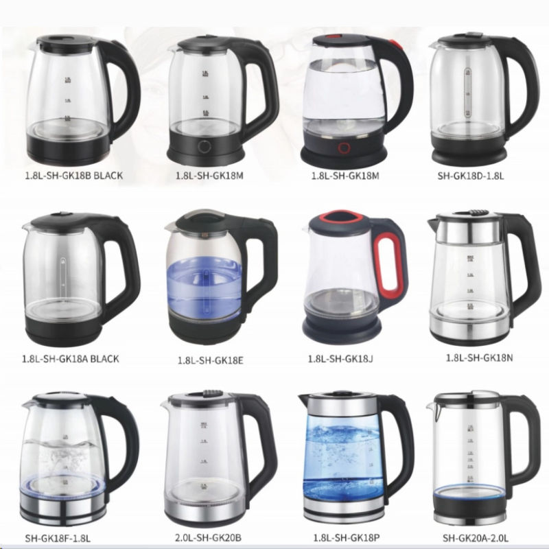 OEM/ODM 1.7L Safe Wireless Washable Filter Water Boiler Electric Kettle for Home and Hotel Glass Electric Kettle