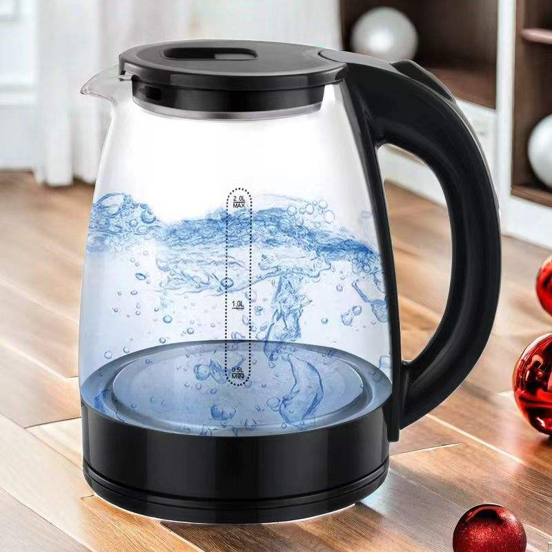OEM/ODM 1.7L Safe Wireless Washable Filter Water Boiler Electric Kettle for Home and Hotel Glass Electric Kettle